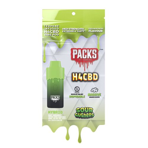 Packs by Packwoods H4CBD Disposable Vape Sour Gushers