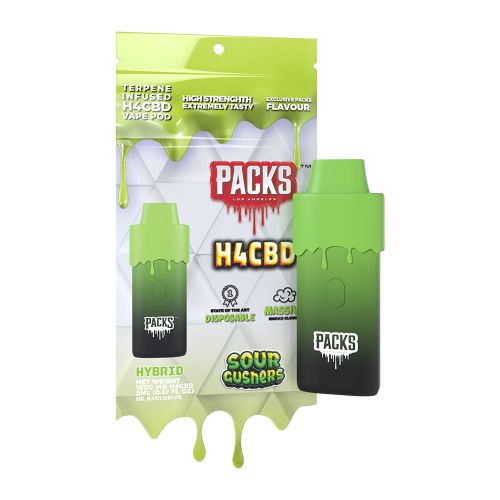 Packs by Packwoods H4CBD Disposable Vape Sour Gushers