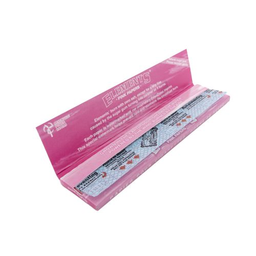 Pink Papers King-Size Slim Rolling Papers By Elements