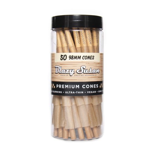 Blazy Susan Ultra-Thin Pre Rolled Cones -  Brown Box 50