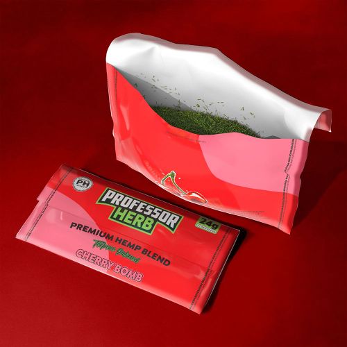  Professor Herb Cherry Bomb Hemp Smoking Blend 1400mg CBD