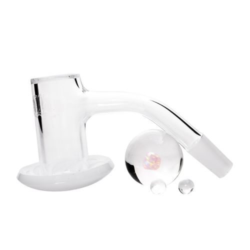 Opaque Blender Quartz Banger with Slurper Set by Privileged Lungs 