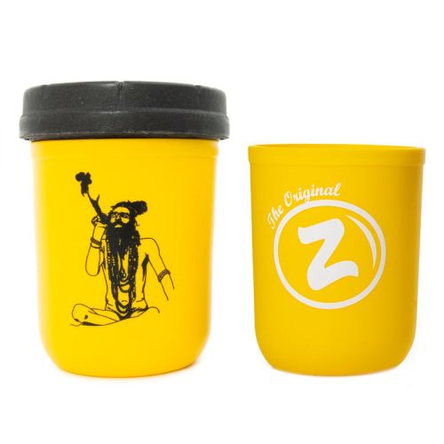 Pure Sativa x Re:Stash Sadhu 8oz Mason Stash Jar in Yellow