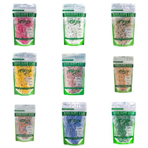 Xtra Slim Filter Tips Bags With Activated Charcoal by Purize 250pcs