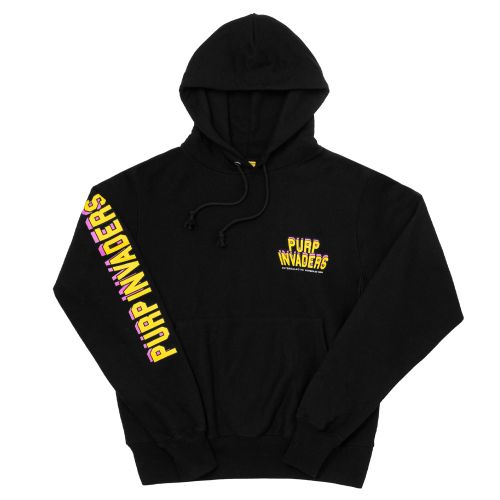 Purp Invaders Core Hoodie by The Smoker's Club - Black