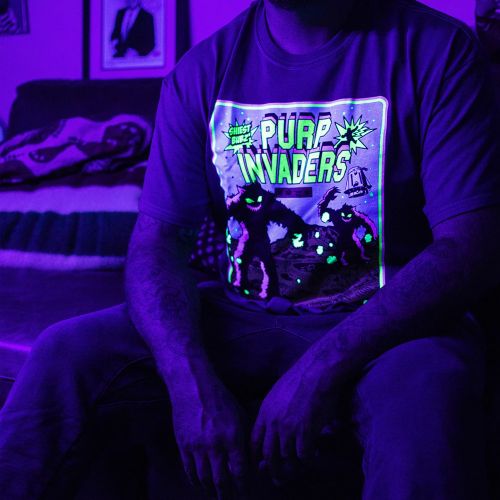 Purp Invaders Episode 1 T-Shirt by The Smoker's Club - Black