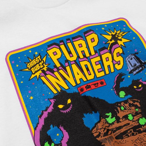 Purp Invaders Episode 1 T-Shirt by The Smoker's Club - White