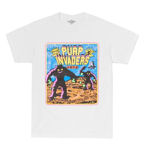 Purp Invaders Episode 1 T-Shirt by The Smoker's Club - White