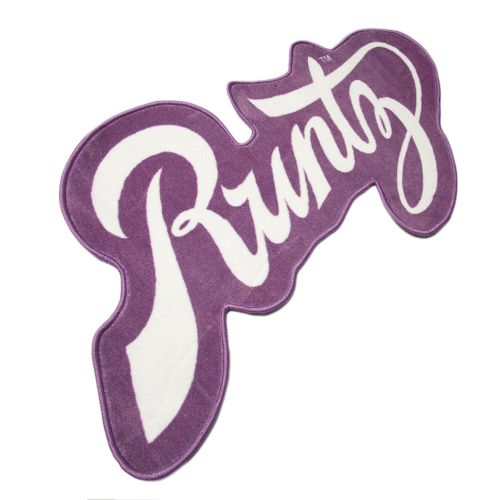 Purple Script Rug by Runtz