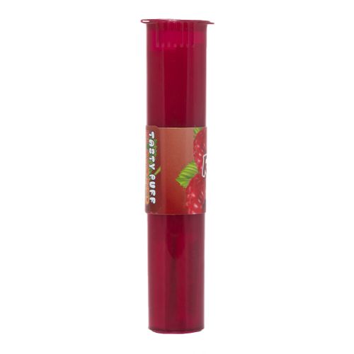 Raspberry Flavoured Pre-Rolled Cones By Tasty Puffs 