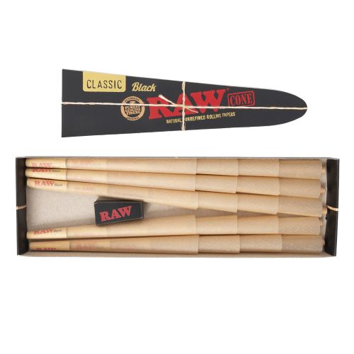 RAW Black KingSize Pre-Rolled Cones Box