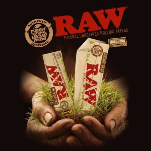 RAW Classic 300s 1 1/4 Creaseless Natural Rolling Papers (300/Papers, 40/Box)