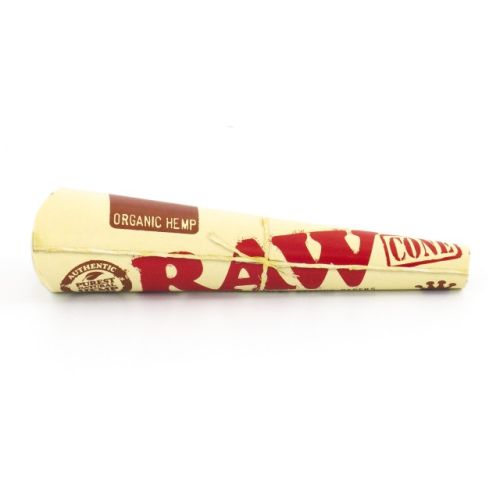 RAW Organic Hemp KingSize Pre-Rolled Cones (3/Pack, 32/Box) 