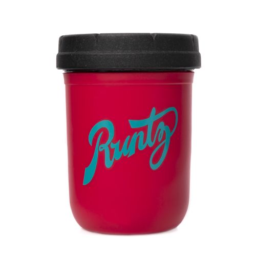 Red & Teal 8oz Runtz Mason Stash Jar by RE:STASH