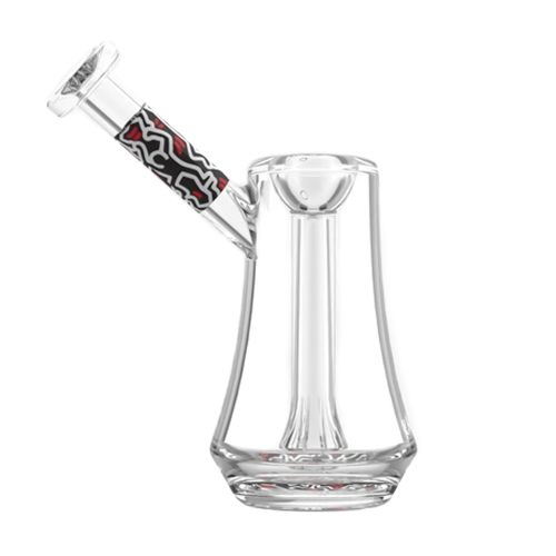 Multi Colour Glass Bubbler by Keith Haring
