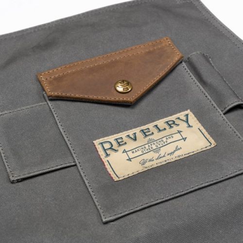 The Apron in Canvas Ash by Revelry Supply