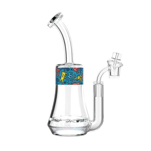 Blue Glass Concentrate Rig by Keith Haring