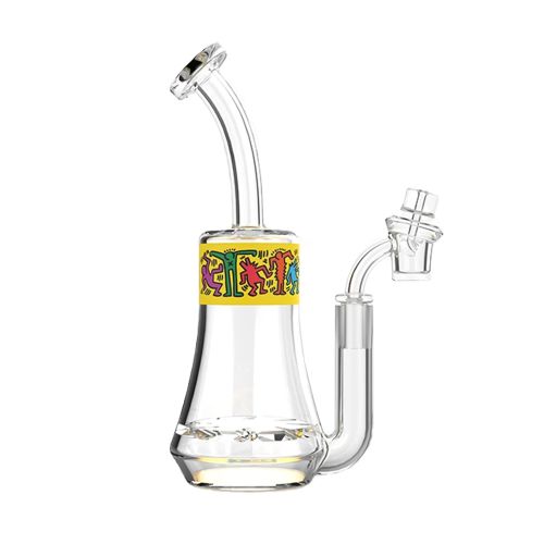 Yellow Glass Concentrate Rig by Keith Haring