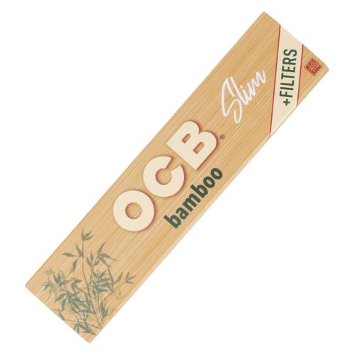 OCB Bamboo King-Size Slim Rolling Papers + Tips