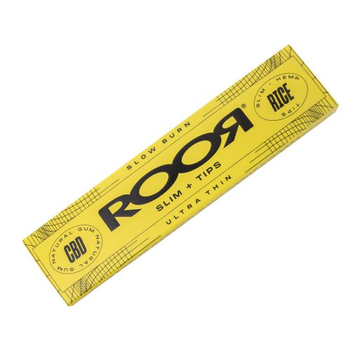 Roor CBD Rice Hemp Rolling Papers + Tips