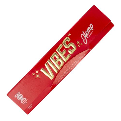 Vibes Hemp Rolling Papers King Size with Tips 