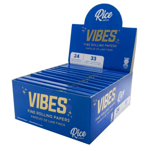 Vibes Rice Rolling Papers King Size with Tips 