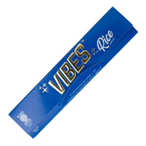 Vibes Rice Rolling Papers King Size with Tips 