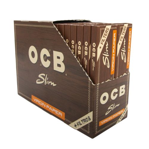 OCB Virgin King-Size Slim Rolling Papers + Tips