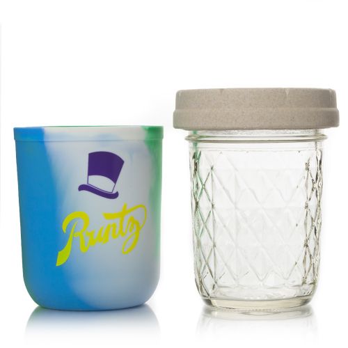 Ocean Tie Dye 8oz Runtz Mason Stash Jar by RE:STASH