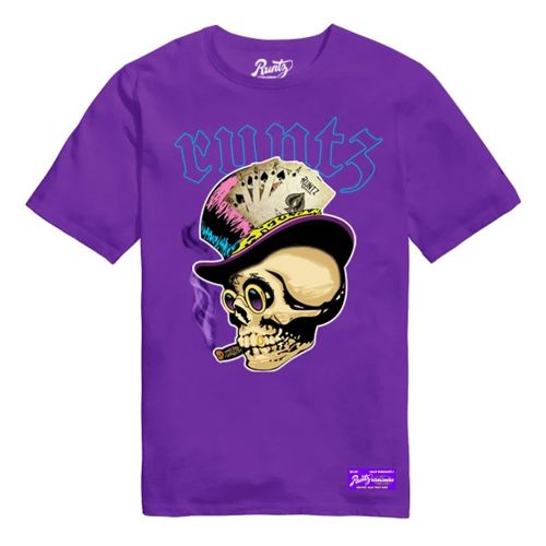 Skull T-Shirt By Runtz - Purple