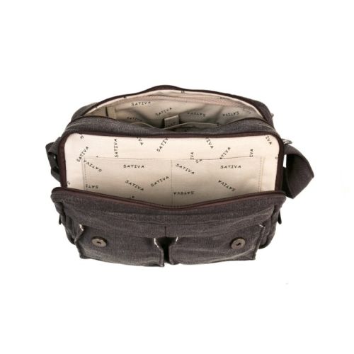 Hemp Medium Shoulder Bag by Sativa Bags