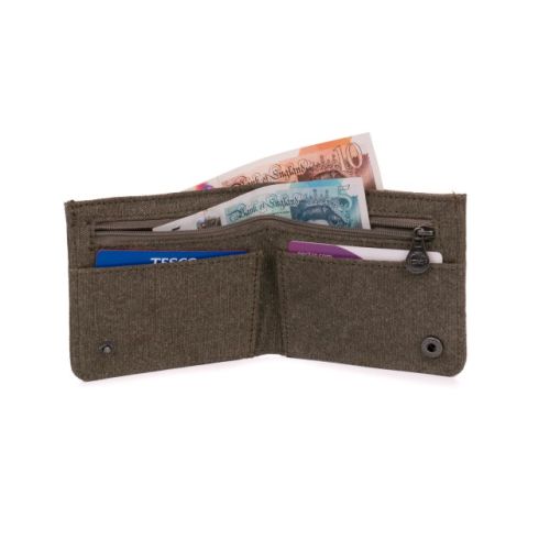 Hemp Flat Wallet by Sativa Bags