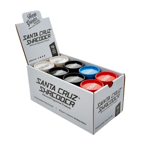 Santa Cruz Shredder Hemp Grinder - 4 Piece (Mixed x16)