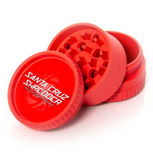 Santa Cruz Shredder Hemp Grinder - 3 Piece (Red x1)