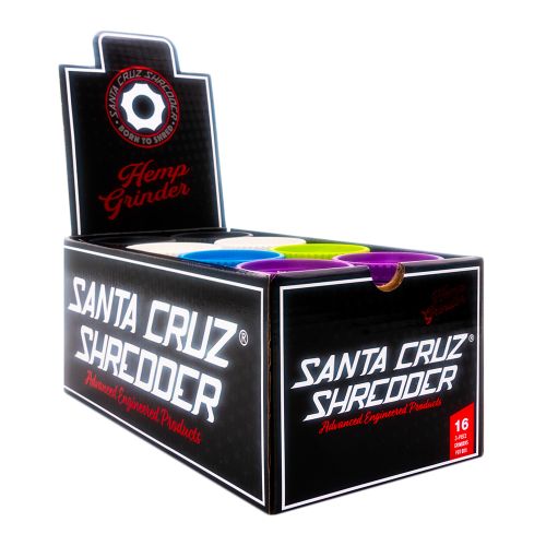 Santa Cruz Shredder Hemp Grinder - 3 Piece (Mixed x16)