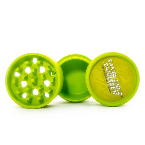 Santa Cruz Shredder Hemp Grinder - 3 Piece - Lime Green