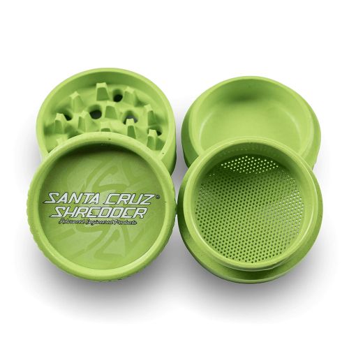 Lime Green 4-Piece Hemp Grinder by Santa Cruz Shredder