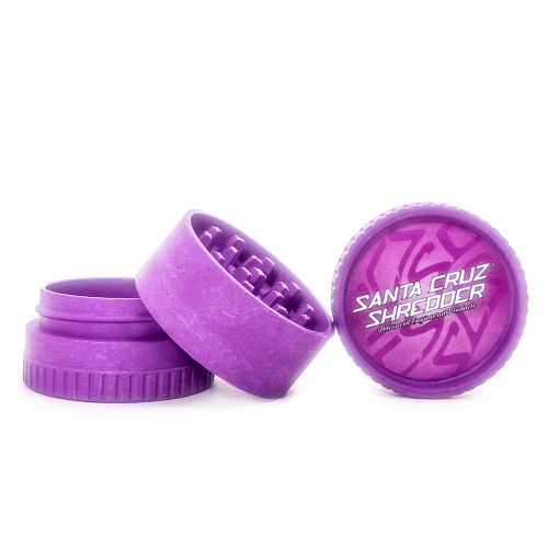 Santa Cruz Shredder Hemp Grinder - 3 Piece - Purple