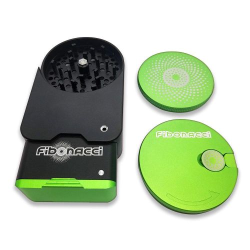 A1 Compact Grinder Neon Green by Fibonacci Grinders