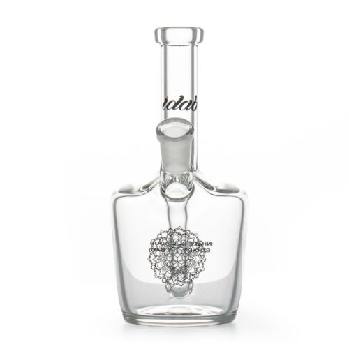 Clear Small Bottle Rig 10mm Female Joint by iDab Glass
