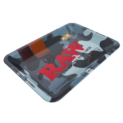 Mini Grey Camo Rolling Tray by RAW