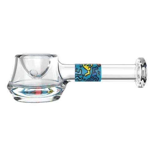 Blue Glass Spoon Pipe by Keith Haring
