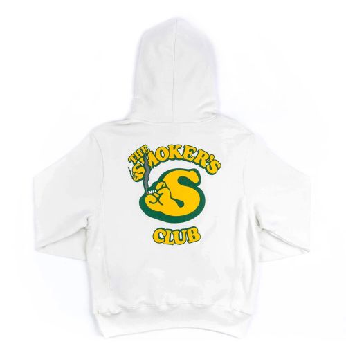 The Smoker's Club Logo Hoodie - White