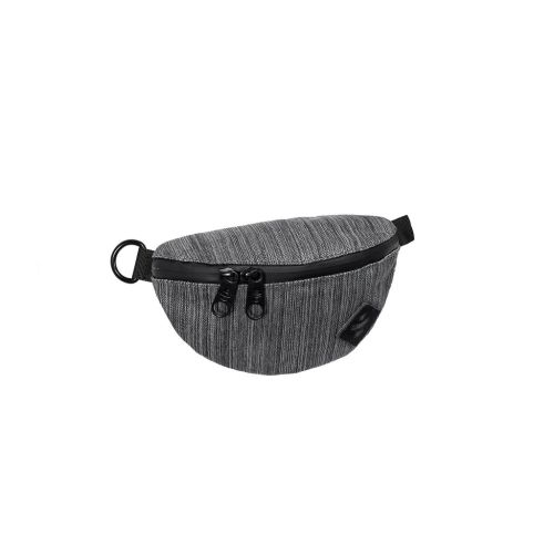 The Amigo Dark Striped Grey Cross Body Waist Bag by Revelry Supply 