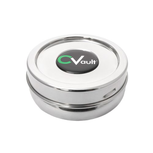 CVault Twist - Stainless Steel Holder With Boveda Humidity Pack - XSmall
