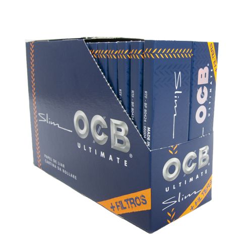 OCB Ultimate King-Size Slim Rolling Papers + Tips