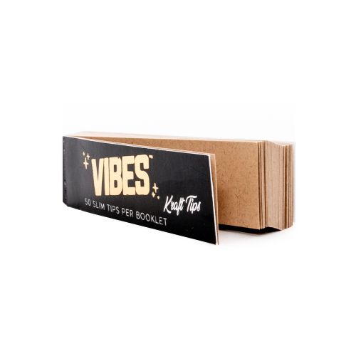 Perforated Kraft Rolling Tips by Vibes