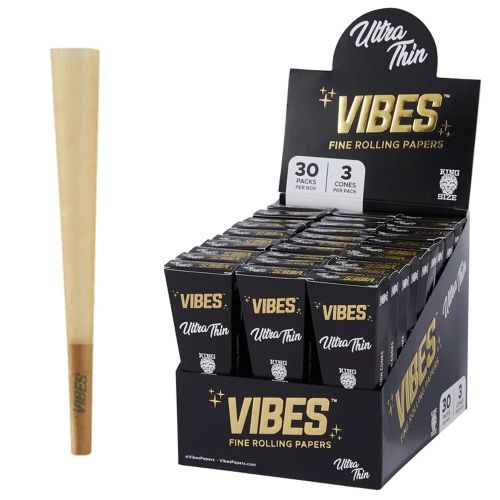 VIBES Cones Coffin Pack Ultra Thin King Size