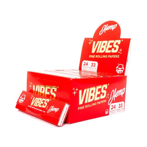 Vibes Fatty Rolling Papers with Tips in Hemp