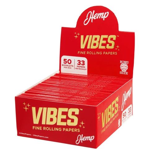 Vibes Hemp King Size Slim Rolling Papers